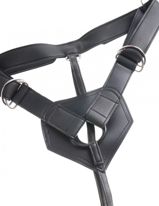 Страпон с телесной насадкой 7  Uncut with Strap on Harness - 18 см. - Pipedream - купить с доставкой в Тюмени