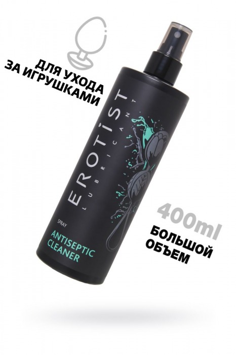 Антибактериальное средство для игрушек Erotist Anticeptic Cleaner - 400 мл. - Erotist Lubricants - купить с доставкой в Тюмени
