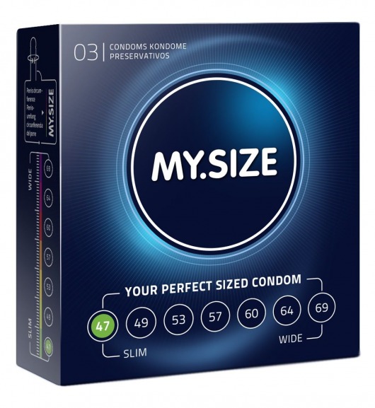 Презервативы MY.SIZE размер 47 - 3 шт. - My.Size - купить с доставкой в Тюмени