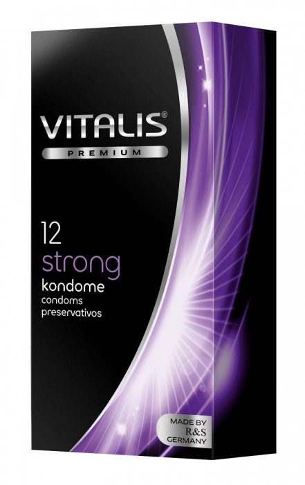 Презервативы с утолщённой стенкой VITALIS PREMIUM strong - 12 шт. - Vitalis - купить с доставкой в Тюмени