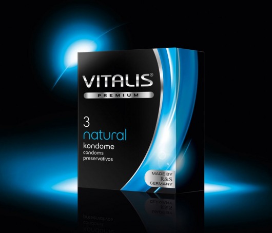 Классические презервативы VITALIS PREMIUM natural - 3 шт. - Vitalis - купить с доставкой в Тюмени