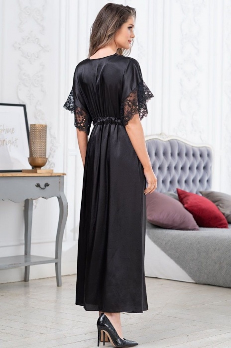 Длинный шелковый пеньюар Edita - Mia-Amore купить с доставкой