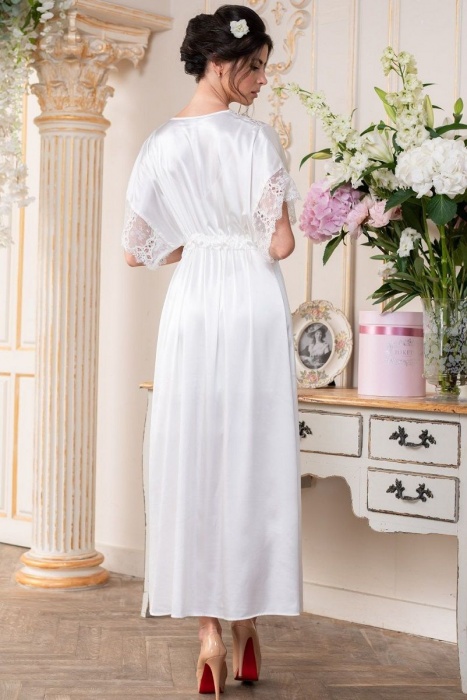 Длинный шелковый пеньюар Edita - Mia-Amore купить с доставкой