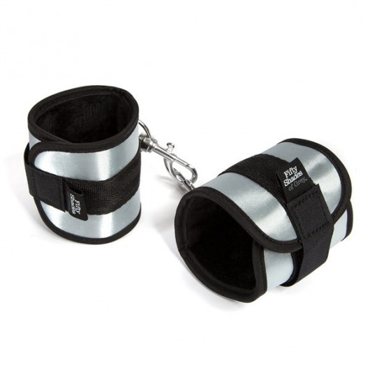 Серо-черные наручники Totally His - Fifty Shades of Grey - купить с доставкой в Тюмени