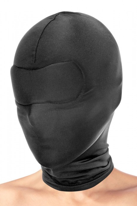 Сплошная маска-шлем с имитацией повязки для глаз - Fetish Tentation - купить с доставкой в Тюмени