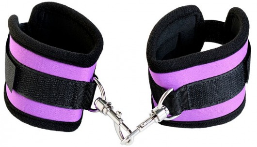 Наручники из неопрена фиолетового цвета - ToyFa - купить с доставкой в Тюмени