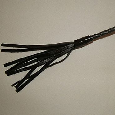 Длинный плетённый стек с наконечником в форме большой кисточки - 85 см. - Подиум - купить с доставкой в Тюмени