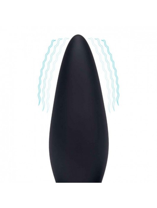 Черный анальный виброплаг для простаты Impaler - 14 см. - BlueLine - в Тюмени купить с доставкой