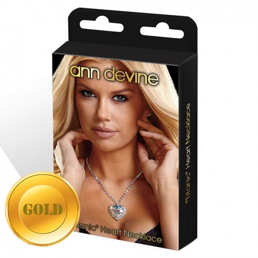 Золотистая цепочка с сердцем  TITANIC  Heart Necklace - Ann Devine купить с доставкой