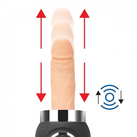 Портативная секс-машина Thrusting Compact Sex Machine c 2 насадками - Lux Fetish - купить с доставкой в Тюмени