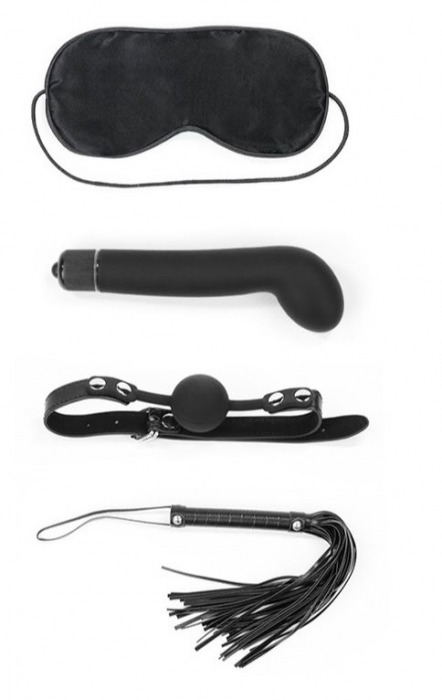 БДСМ-набор Deluxe Bondage Kit: маска, вибратор, кляп, плётка - Lovetoy - купить с доставкой в Тюмени