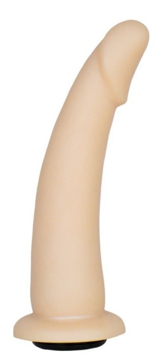 Телесная гладкая насадка-фаллоимитатор Harness - 17 см. - LOVETOY (А-Полимер) - купить с доставкой в Тюмени