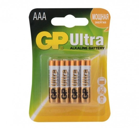 Батарейки алкалиновые GP Ultra Alkaline 24А AАA/LR03 - 4 шт. - Элементы питания - купить с доставкой в Тюмени