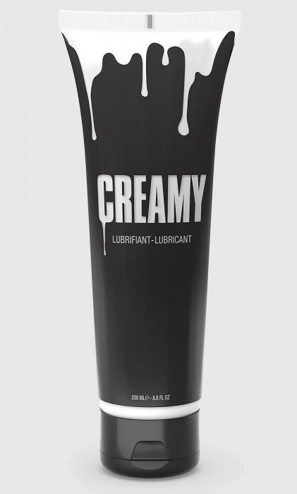 Смазка на водной основе Creamy с консистенцией спермы - 250 мл. - Strap-on-me - купить с доставкой в Тюмени