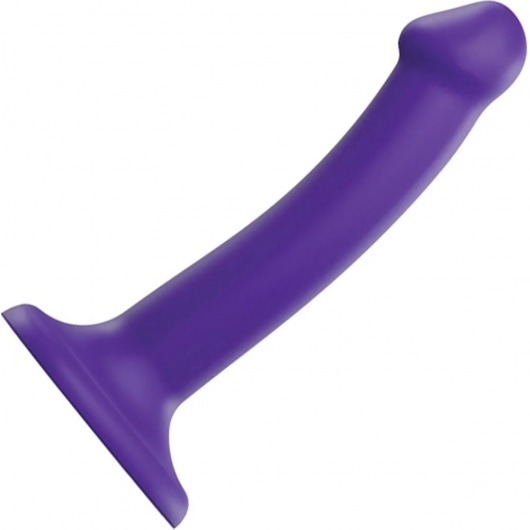 Фиолетовый фаллоимитатор-насадка Strap-On-Me Dildo Dual Density size S - 17 см. - Strap-on-me - купить с доставкой в Тюмени