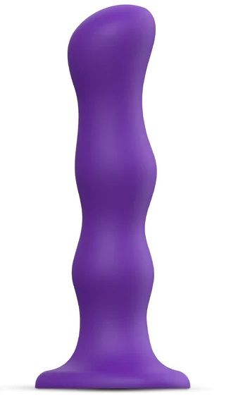 Фиолетовая насадка Strap-On-Me Dildo Geisha Balls size XL - Strap-on-me - купить с доставкой в Тюмени