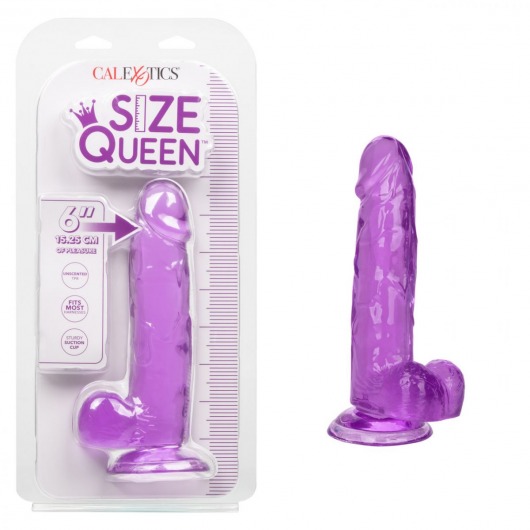 Фиолетовый фаллоимитатор Size Queen 6  - 20,25 см. - California Exotic Novelties