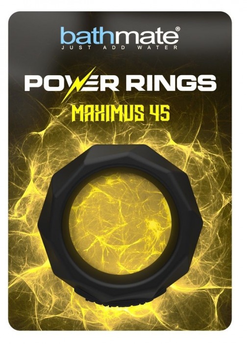 Черное эрекционное кольцо Maximus 45 - Bathmate - в Тюмени купить с доставкой