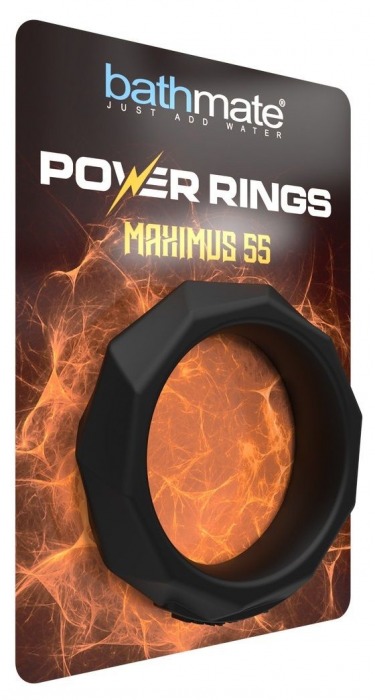 Черное эрекционное кольцо Maximus 55 - Bathmate - в Тюмени купить с доставкой