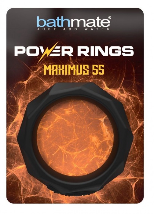 Черное эрекционное кольцо Maximus 55 - Bathmate - в Тюмени купить с доставкой