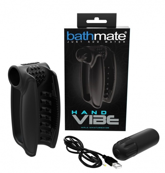 Черный вибромастурбатор Hand Vibe - Bathmate - в Тюмени купить с доставкой