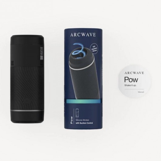 Черный мастурбатор с контролем всасывания Arcwave Pow Stroker - Arcwave - в Тюмени купить с доставкой