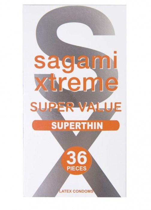 Ультратонкие презервативы Sagami Xtreme Superthin - 36 шт. - Sagami - купить с доставкой в Тюмени