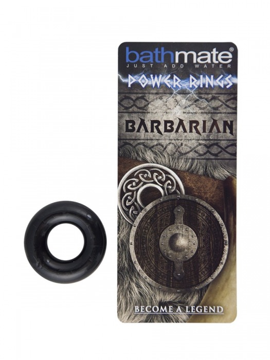 Чёрное эрекционное кольцо Barbarian - Bathmate - в Тюмени купить с доставкой