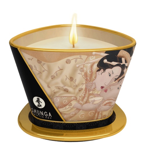 Массажная свеча Vanilla Fetish с ароматом ванили - 170 мл. - Shunga - купить с доставкой в Тюмени