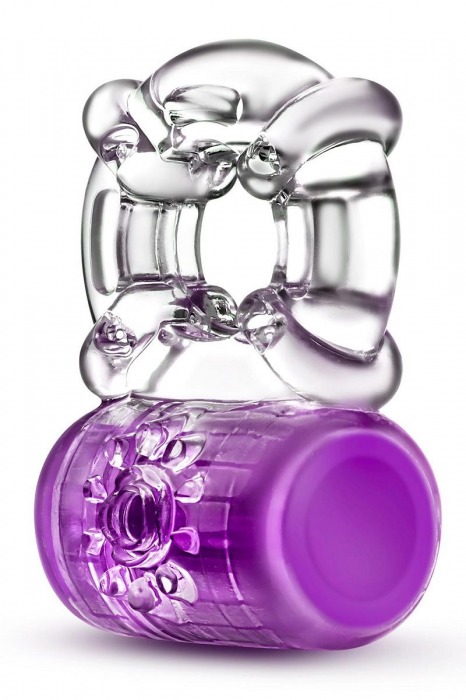 Фиолетовое эрекционное виброкольцо Pleaser Rechargeable C-Ring - Blush Novelties - в Тюмени купить с доставкой