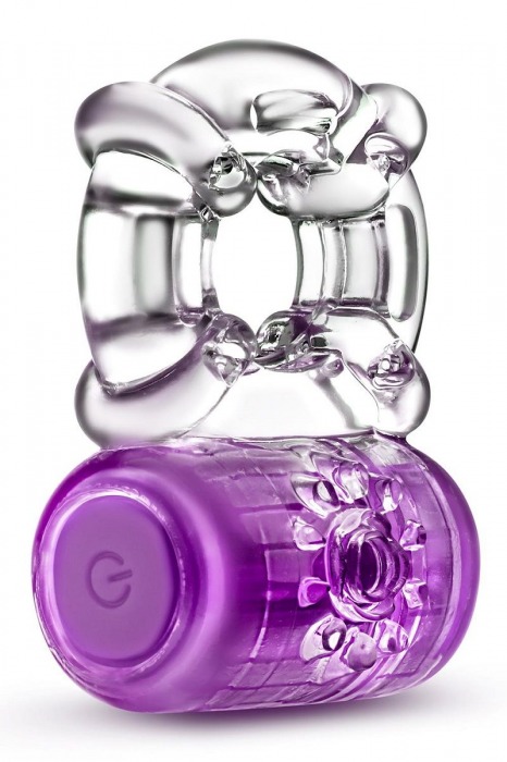 Фиолетовое эрекционное виброкольцо One Night Stand Vibrating C-Ring - Blush Novelties - в Тюмени купить с доставкой