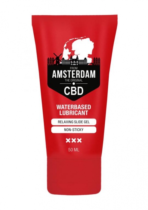 Лубрикант на водной основе CBD from Amsterdam Waterbased Lubricant - 50 мл. - Shots Media BV - купить с доставкой в Тюмени