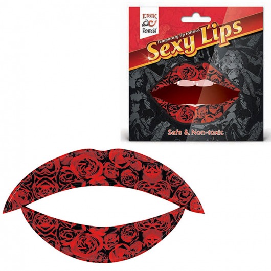 Lip Tattoo Алая роза - Erotic Fantasy купить с доставкой