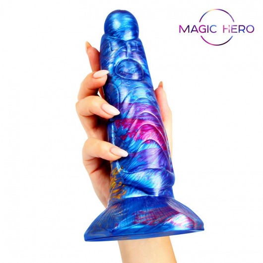 Фантазийный разноцветный фаллоимитатор на присоске - 21 см. - Bior toys