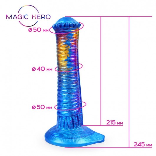 Фантазийный фаллоимитатор на присоске - 24,5 см. - Bior toys