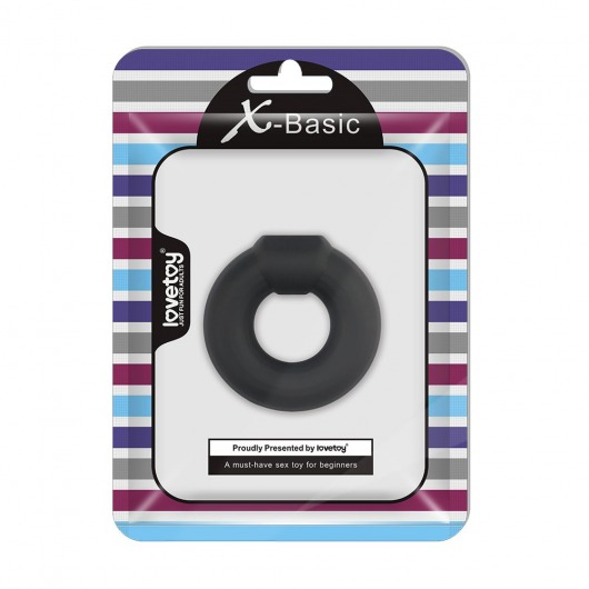 Черное эрекционное кольцо Ultra Soft Platinum Cure Silicone Cockring - Lovetoy - в Тюмени купить с доставкой