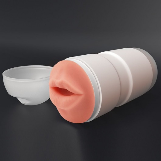 Мастурбатор-ротик без вибрации Sex In A Can Mouth Lotus Tunnel - Lovetoy - в Тюмени купить с доставкой