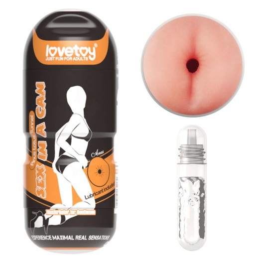 Мастурбатор-анус без вибрации Sex In A Can Anus Lotus Tunnel - Lovetoy - в Тюмени купить с доставкой