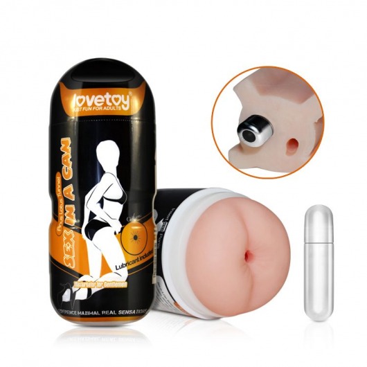 Мастурбатор-анус с вибрацией Sex In A Can Anus Lotus Tunnel - Lovetoy - в Тюмени купить с доставкой