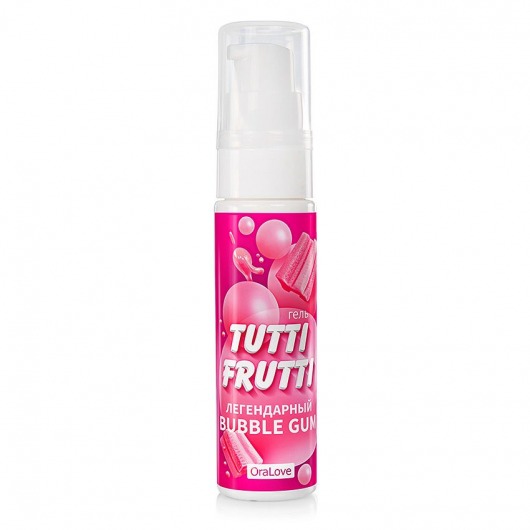 Интимный гель на водной основе Tutti-Frutti Bubble Gum - 30 гр. - Биоритм - купить с доставкой в Тюмени