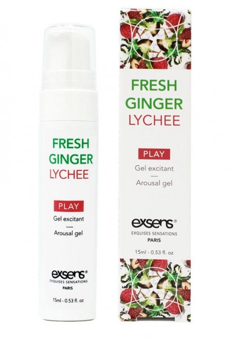 Возбуждающий гель Fresh Ginger Lychee Arousal Gel - 15 мл. - Exsens - купить с доставкой в Тюмени