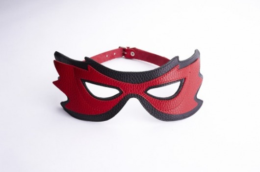 Красно-чёрная маска на глаза с разрезами - Sitabella - купить с доставкой в Тюмени