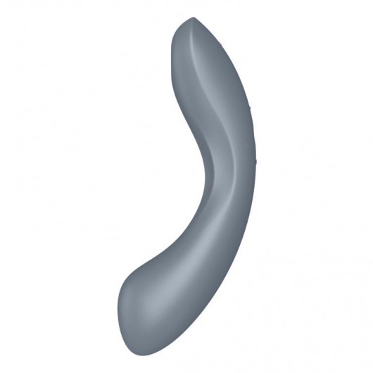 Серый вибромассажер с вакуумной стимуляцией Curvy Trinity 1 - Satisfyer