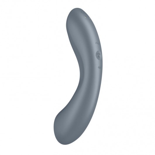 Серый вибромассажер с вакуумной стимуляцией Curvy Trinity 1 - Satisfyer