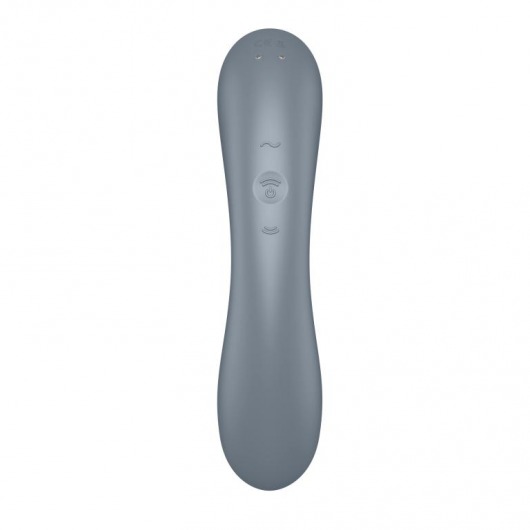 Серый вибромассажер с вакуумной стимуляцией Curvy Trinity 1 - Satisfyer