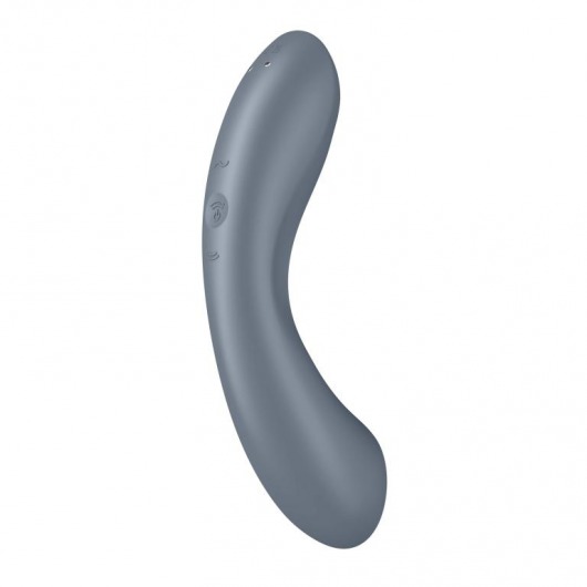 Серый вибромассажер с вакуумной стимуляцией Curvy Trinity 1 - Satisfyer