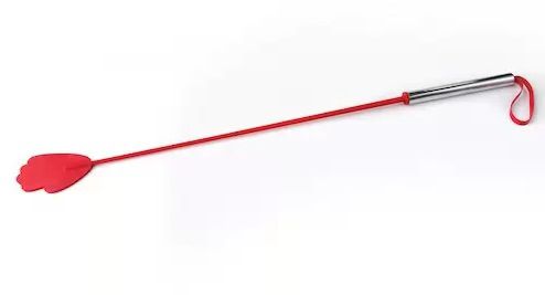 Красный стек с металлической хромированной  ручкой - 62 см. - Sitabella - купить с доставкой в Тюмени