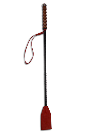 Красный стек с фигурной рукоятью - 62 см. - Sitabella - купить с доставкой в Тюмени