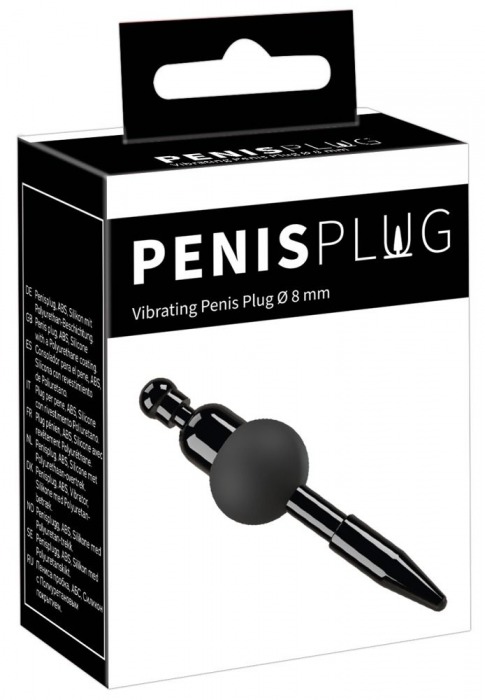 Черный уретральный вибростимулятор Vibrating Penis Plug - Orion - купить с доставкой в Тюмени