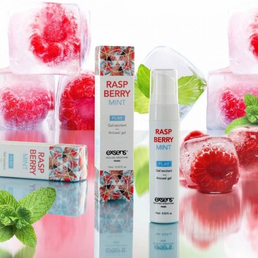 Возбуждающий гель Raspberry Mint с ароматом малины и мяты - 15 мл. - Exsens - купить с доставкой в Тюмени